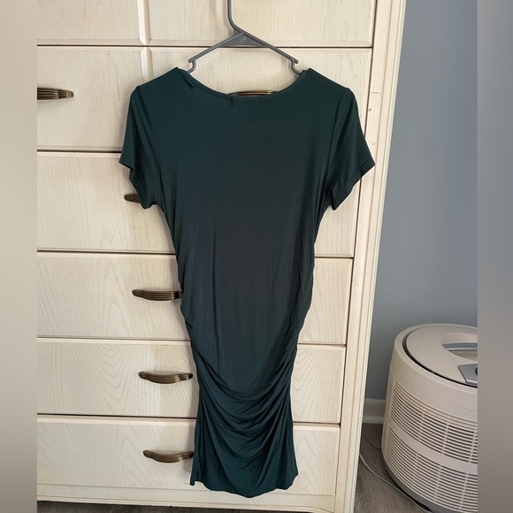 EUC Forest Green Maternity Dress - Size Small - Stretchy & Flattering - Picture 6 of 7
